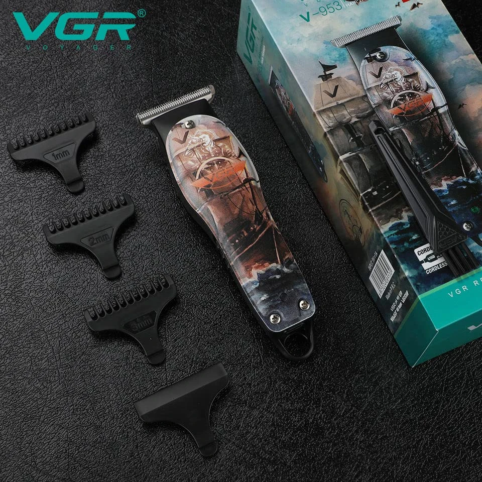 VGR V-953 Professional T-Blade Hair Trimmer for Men, 120 min Runtime with 3 Cutting Guide Combs Test  Child Category Desk and Decor