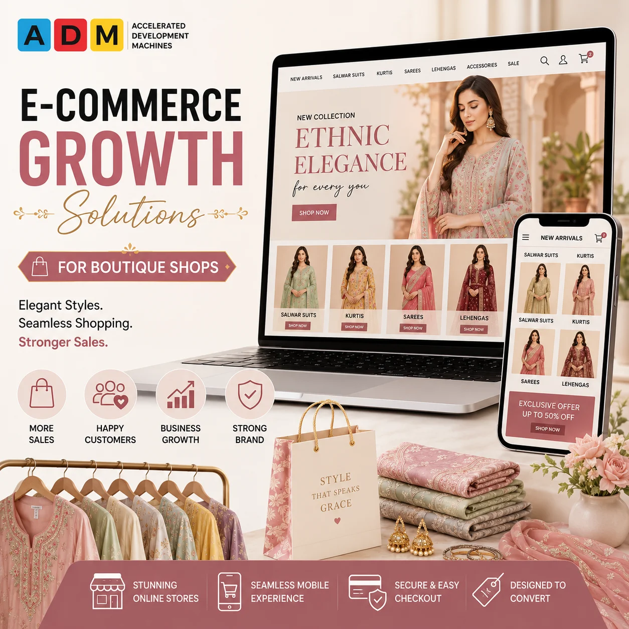ecommerce website for Boutiques