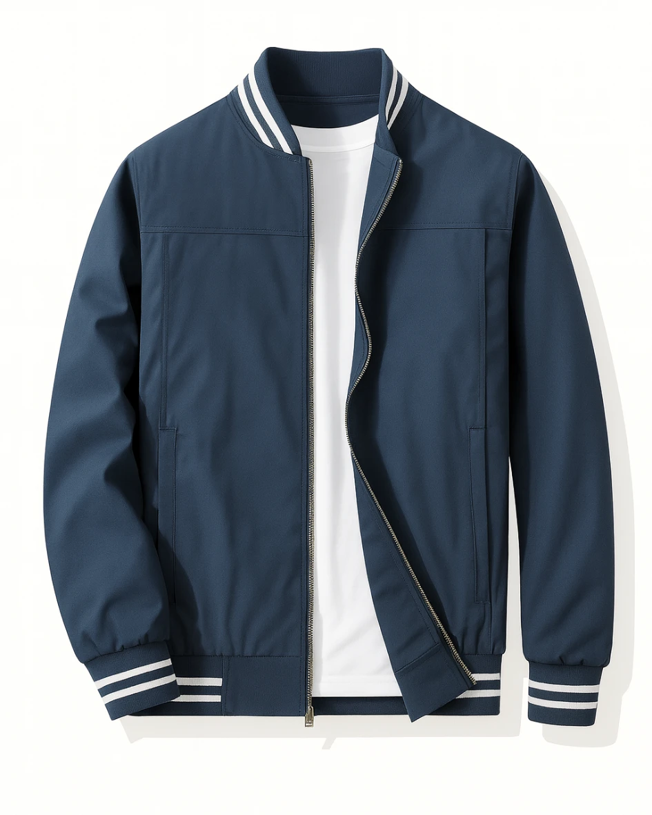 Executive Navy Varsity Corporate Jacket | Leadership Gifting Ready