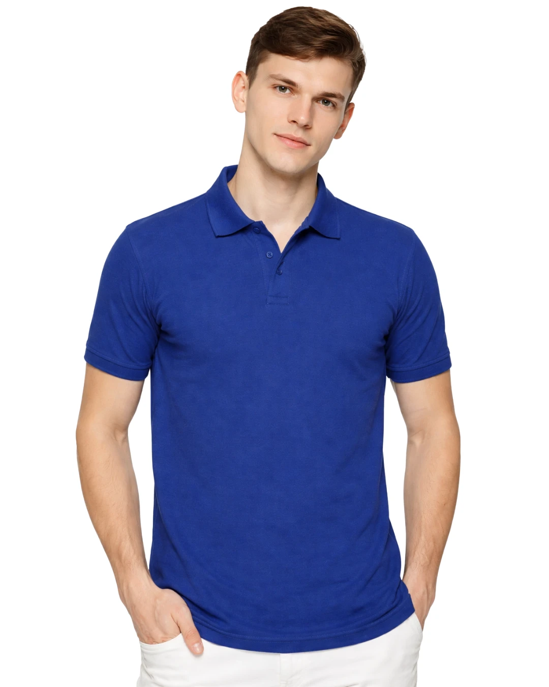 Blue Corporate Office Uniform T-shirt | Professional Staff Wear