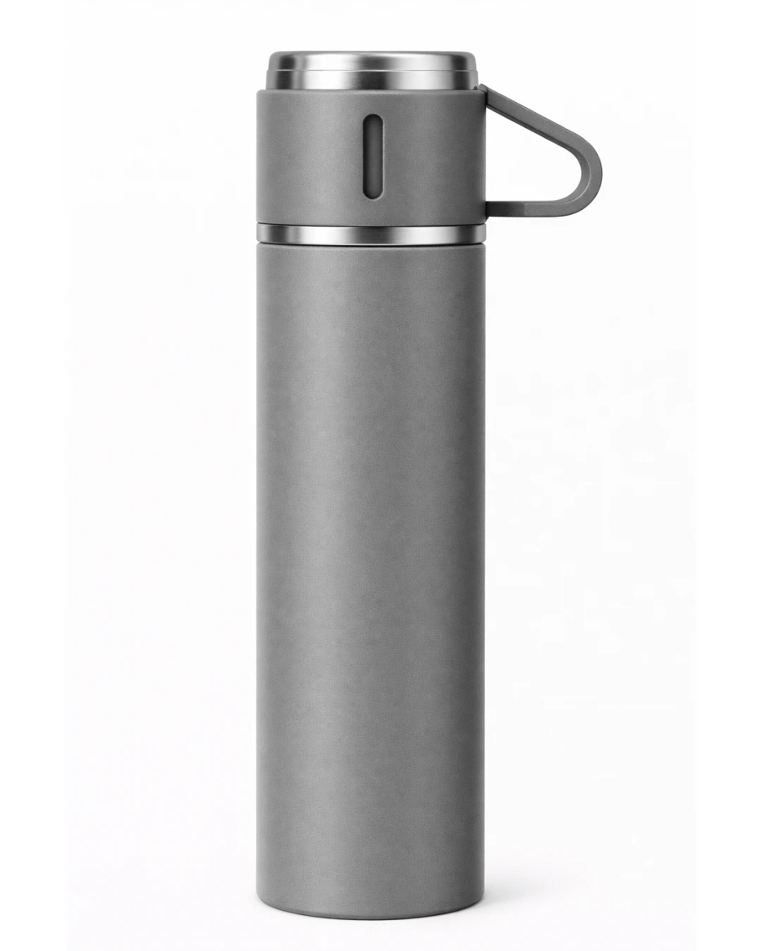 Double-wall Stainless Steel Vacuum Flask With Carry Handle | Branded Hot & Cold Corporate Gift Bottle