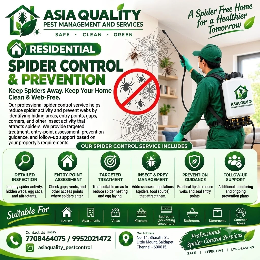 Residential Spider Control & Prevention