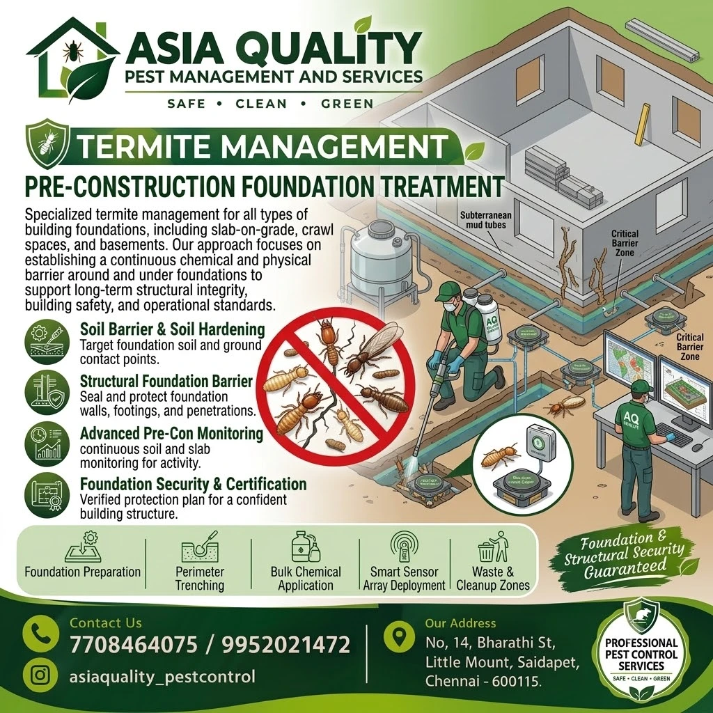Termite Management – Pre-construction Foundation Treatment