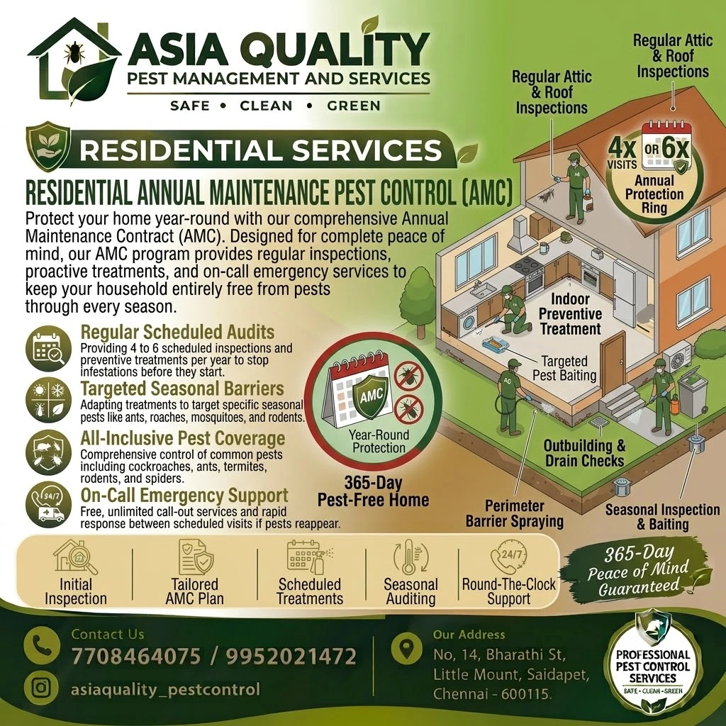 Residential Annual Maintenance Pest Control (amc)