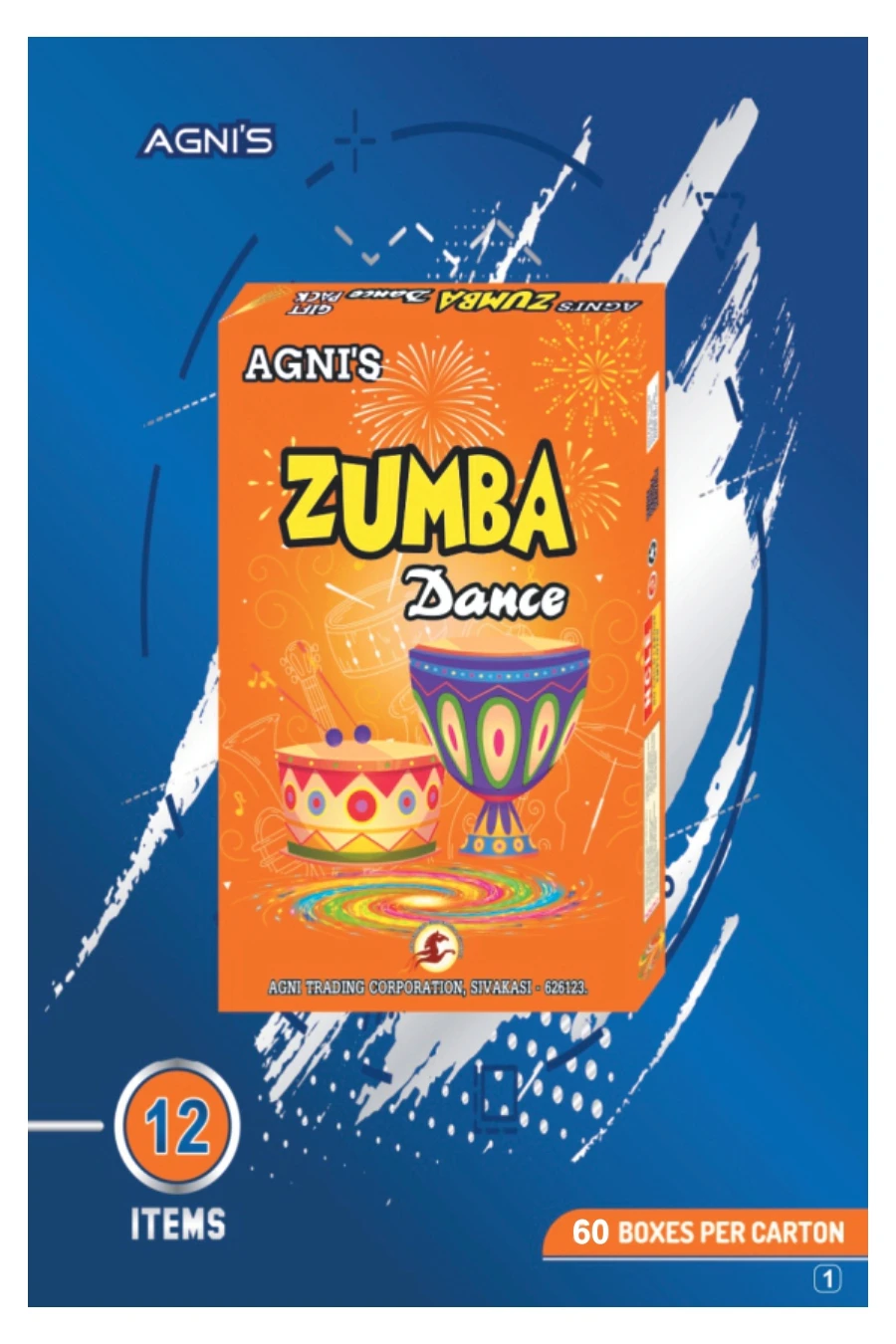 Zumba Dance Crackers Gift Box – 12 Items