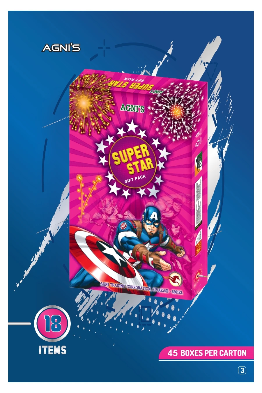 Superstar Crackers Gift Box – 18 Items